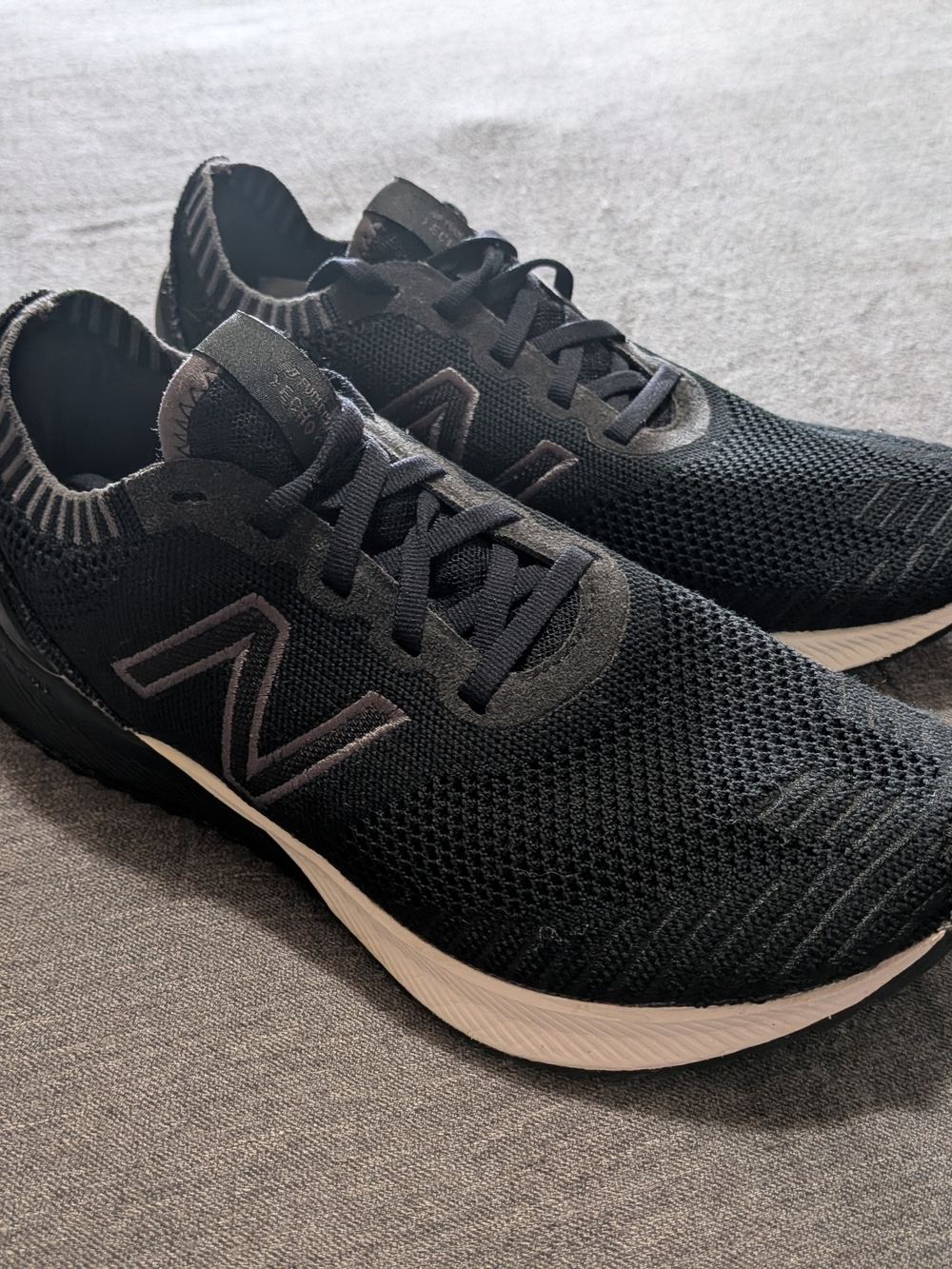 New Balance Men's Fuel Cell Echo Black Knit Running Shoes